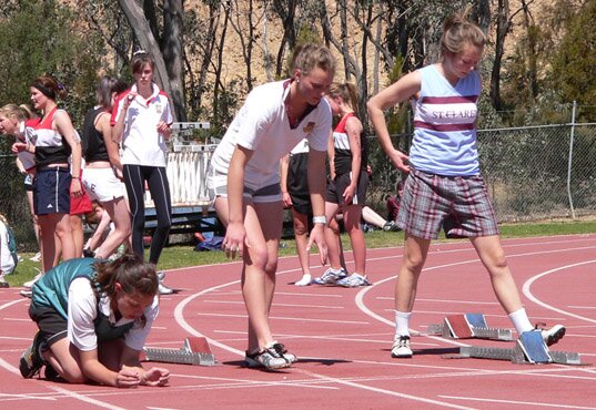 Representing Mackillop in 100m 2006