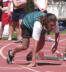 Representing Mackillop in 100m 2006